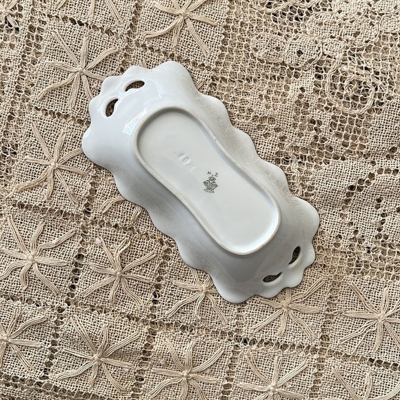 MZ Austria Moritz Forget Me Nots Serving Dish - Vintage Flowers - Picture 7 of 9